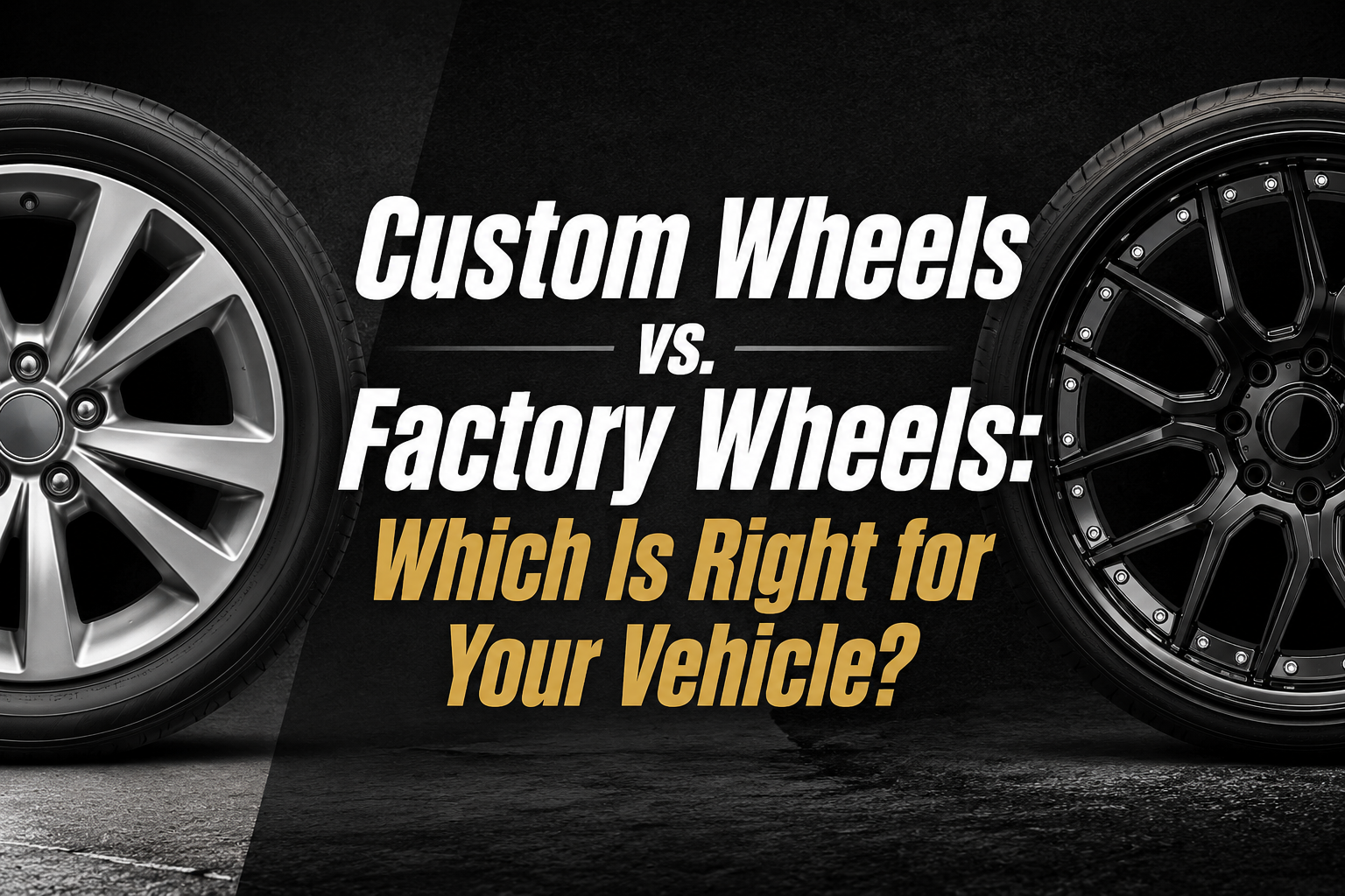 Custom Wheels vs. Factory Wheels: Which Is Right for Your Vehicle? 