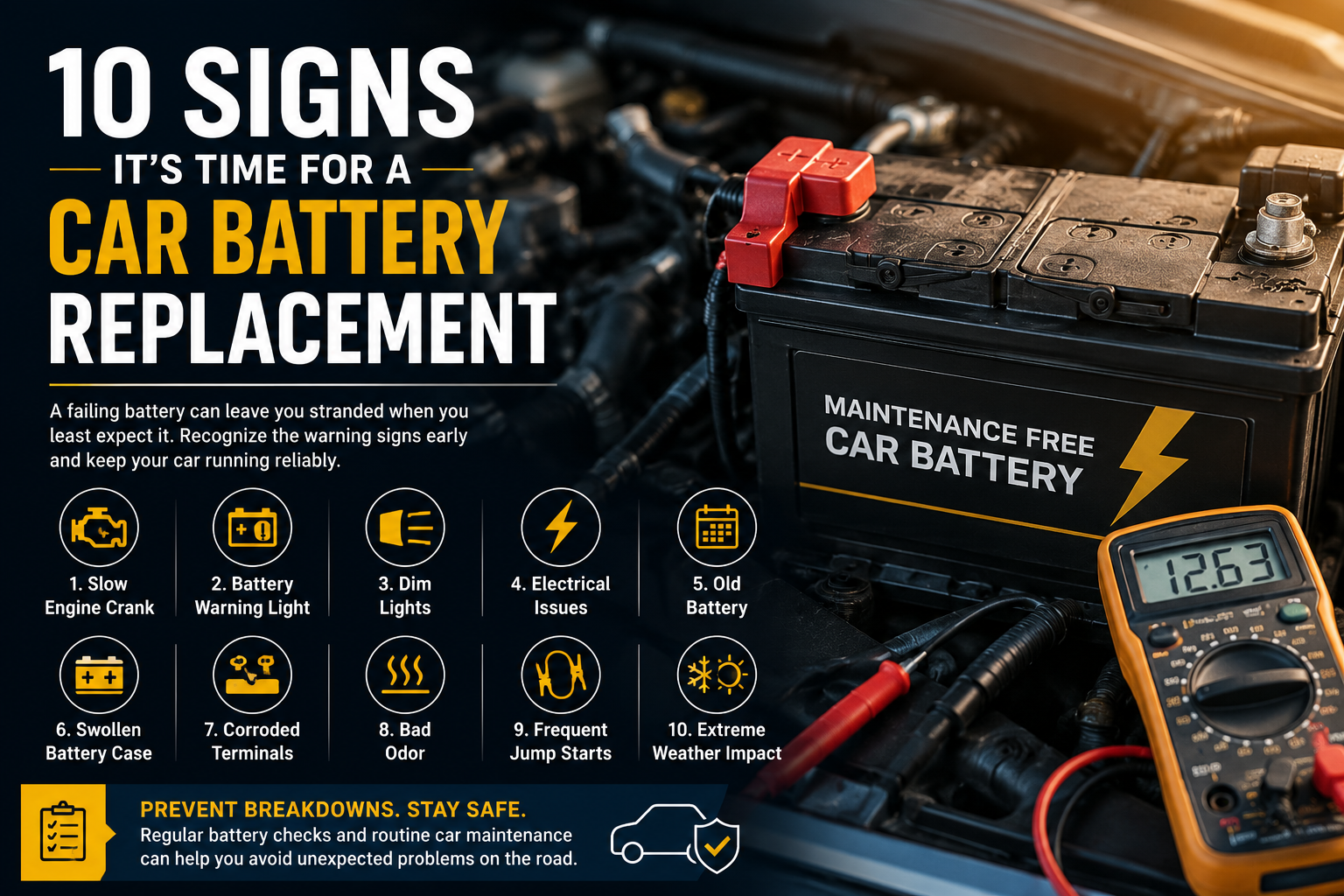 10 Signs It’s Time for a Car Battery Replacement