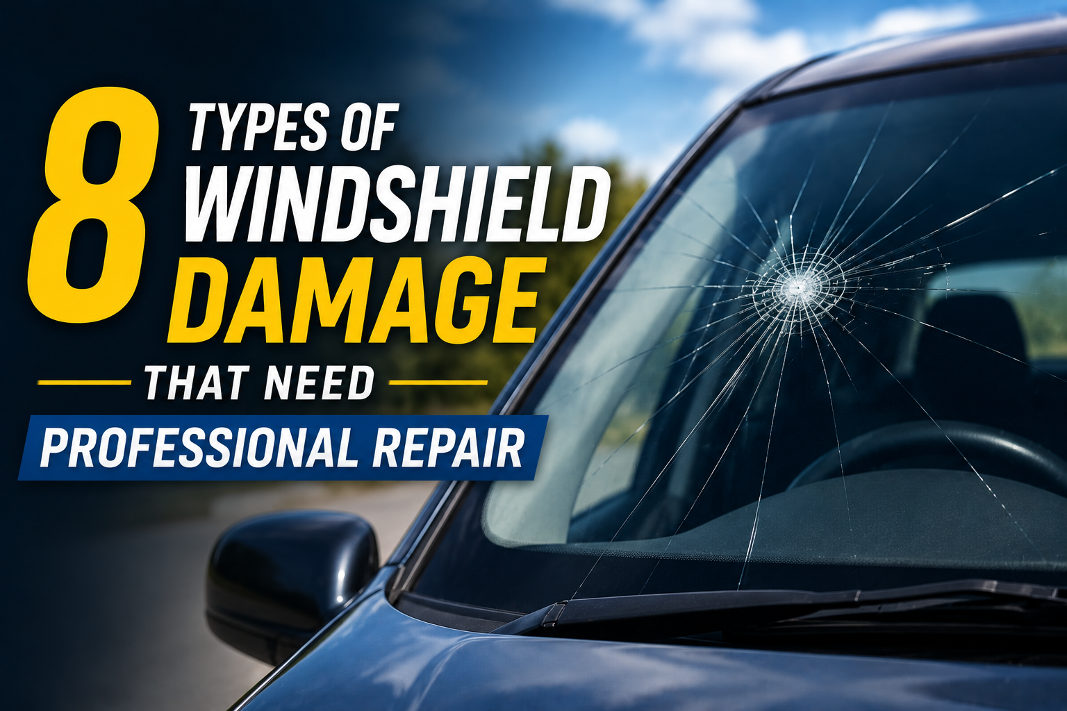 8 Types of Windshield Damage That Need Professional Repair